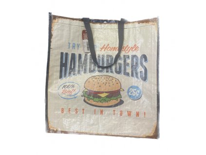 Taška nákupní Hamburger, 47x17cm