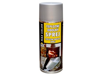 Žáruvzdorná barva 300 °C, barva na motor ve spreji, stříbrná, 400 ml
