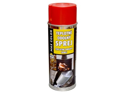 Žáruvzdorná barva 300 °C, barva na motor ve spreji, červená, 400 ml