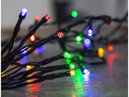 Vánoční řetěz MagicHome Ceibo, 96 LED multicolor, 8 funkcí, časovač, 3xAA, exteriér