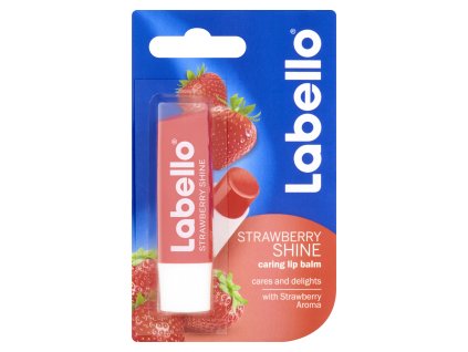 Labello Strawberry Shine jahodový balzám na rty, 4,8 g