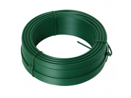 Napínací drát 2.6mmx52m zelený PVC