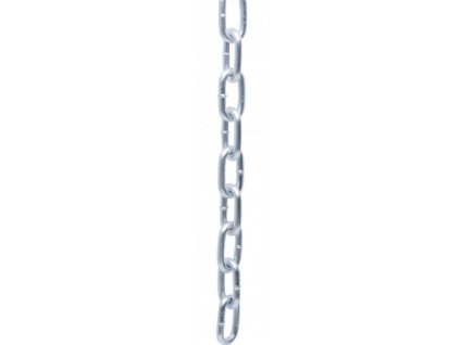 Řetěz ocelový, krátké oko 4x21mm/40m ZN DIN 5685A
