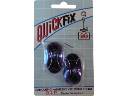 Háček samolepicí typ 2 - 2ks - chrom - QUICKFIX