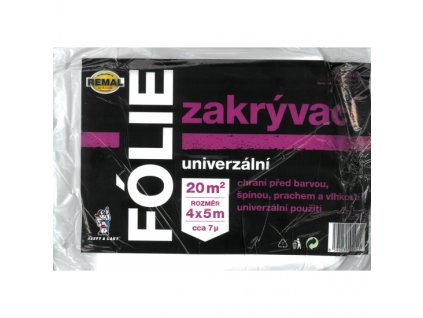 Univerzální zakrývací fólie, 7 µ, 20m2, 4×5 m