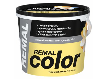REMAL Color malířská barva na zeď 650 Banán, 5 + 1 kg