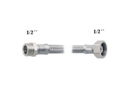 nerezová připojovací hadička Š 1/2"x M 1/2", DN 9,5 x 14 mm, 20 cm