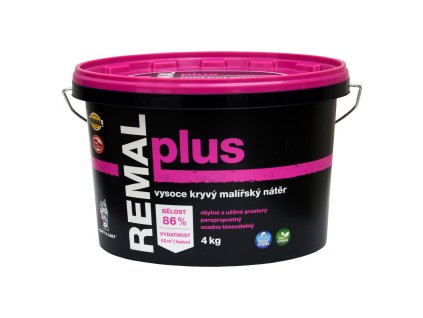 REMAL Plus vysoce kryvá barva na zeď, 4 kg