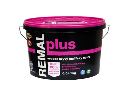 REMAL Plus vysoce kryvá barva na zeď, 6,5+1 kg