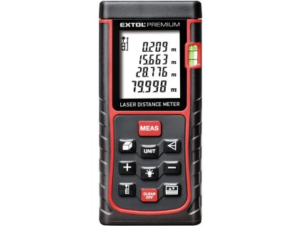 Metr laserový digitální 80M, 0,05-80m Extol Premium
