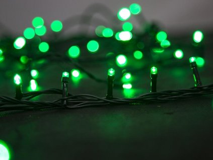 Vánoční venkovní řetěz MagicHome Serpens 100L LED zelená, IP44, 8 funkcí, adaptér