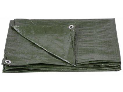 Plachta zakrývací Tarpaulin Khaki 65 g/m2, oliva 6x8m