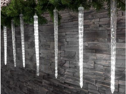 Řetěz MagicHome Vánoce Icicle, 288 LED studená bílá, 8 rampouchů, 3,5m