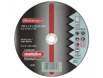 METABO - řezný kotouč - nerez - FLEXIRAPID 115x1,0x22,2mm rovný…