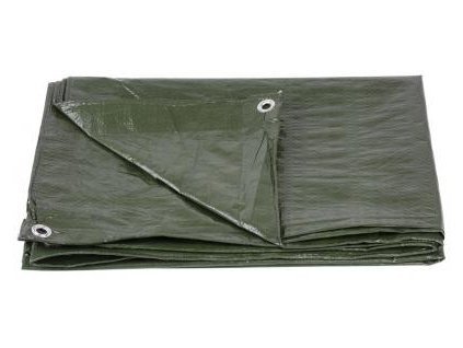 Plachta zakrývací Tarpaulin zelená, 65g/m,5x6m