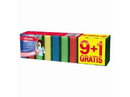 VILEDA Style houbičky na nádobí s drátěnkou, 9+1 ks