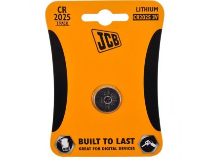 JCB knoflíková lithiová baterie CR2025, blistr 1ks