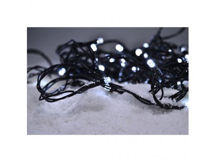 Solight LED venkovní vánoční řetěz, 200 LED, 20m, 5m, 8 funkcí, časovač, studená bílá