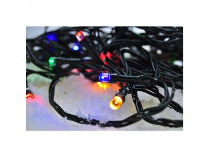 Solight LED venkovní vánoční řetěz, 200 LED, 20m, 5m,  8 funkcí, časovač, vícebarevné