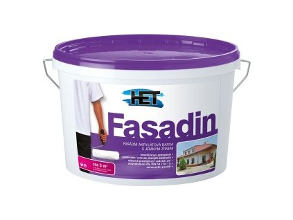 Het Fasadin fasádní barva s jemným zrnem, bílá, 7 kg