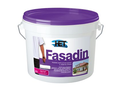 Het Fasadin fasádní barva s jemným zrnem, bílá, 3 kg