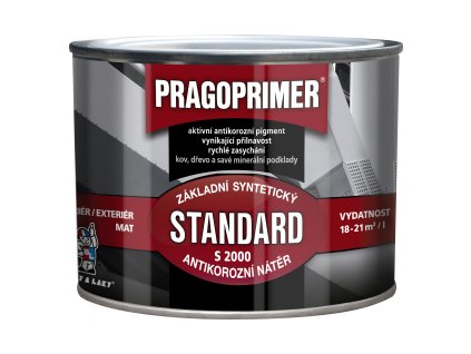 Pragoprimer Standard S2000 základní barva na kov, šedá, 350 ml