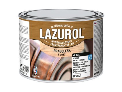 Lazurol Pragolesk C1037 nitrocelulózový lak na dřevo 375 ml
