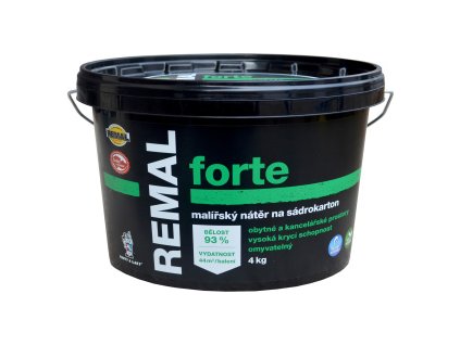 REMAL Forte omyvatelná barva na sádrokarton, 4 kg