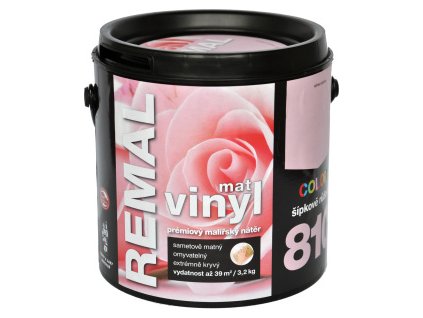 REMAL Vinyl Color mat omyvatelná barva na zeď, 810 šípkově růžová, 3,2 kg