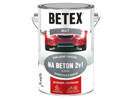 Betex  S2131 2v1 základní i vrchní barva na beton 110 šedá, 5 kg