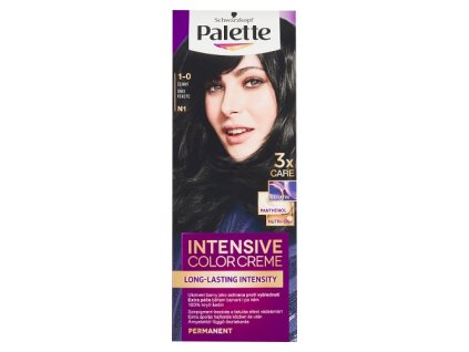 Schwarzkopf Palette Intensive Color Creme, barva na vlasy, N1 černá, 50 ml