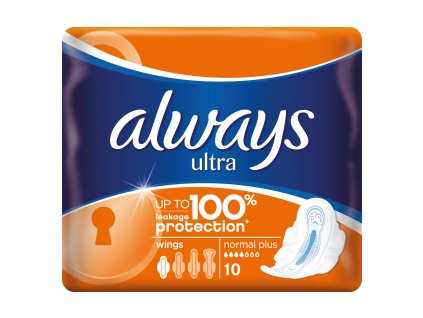 Always Ultra Normal Plus dámské vložky, 10 ks