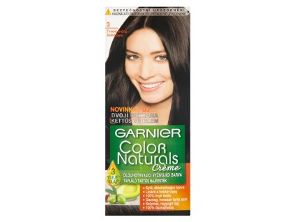 Garnier Color Naturals Creme barva na vlasy, odstín tmavě hnědá 3