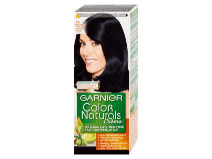 Garnier Color Naturals Creme barva na vlasy, odstín 1+ ultra černá