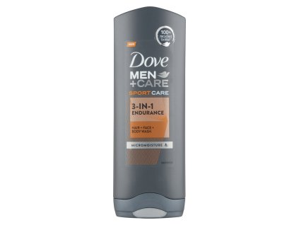 Dove Men+Care Sport Care 3 v 1 Endurance sprchový gel na tělo a obličej a vlasy, 250 ml