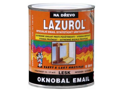 Lazurol Oknobal Email U2015 lesk vrchní barva na okna 2800 palisandr, 600 ml