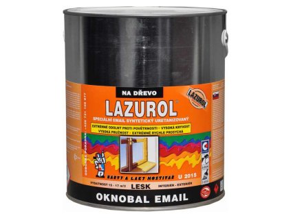 Lazurol Oknobal Email U2015 lesk vrchní barva na okna 1000 bílá, 2,5 l