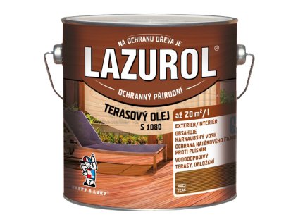 Lazurol s1080 terasový olej teak, 2,5 l