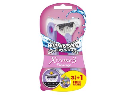 Wilkinson Sword Xtreme3 Beauty jednorázový holicí strojek, 4 ks