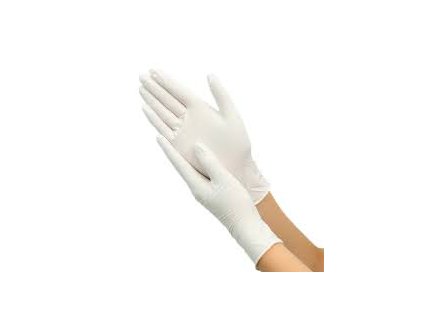 Jednorázové vinylové rukavice WHITE VINYL 100ks, velikost M
