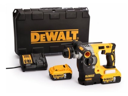 18V Aku bezuhlíkové kladivo DCH273P2 DeWALT SDS PLUS, 2x5AH baterie, nabíječka, kufr