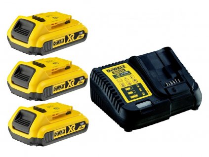 DCB115D3 DeWALT 3 x 2,0Ah Sada nabíječka + XR Li-Ion baterie