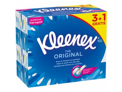 KleenexOriginal 3vrstvé papírové kapesníčky v krabičce, 4× 72 ks