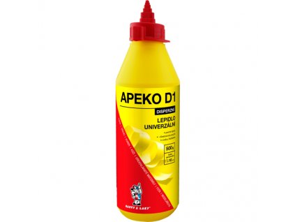 APEKO D1 lepidlo na dřevo, papír, kůži s aplikátorem, 500 g