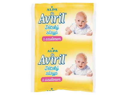 Alpa Aviril dětský zásyp s azulenem sáček, 100 g