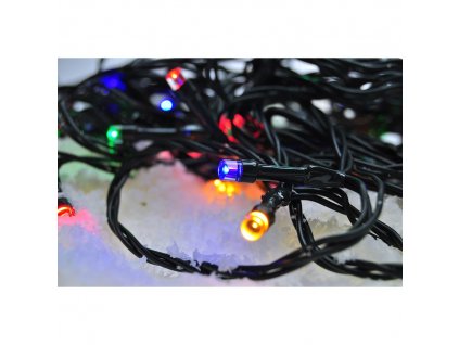 Solight LED venkovní vánoční řetěz, 300 LED, 30m,  5m, 8 funkcí, časovač, vícebarevný