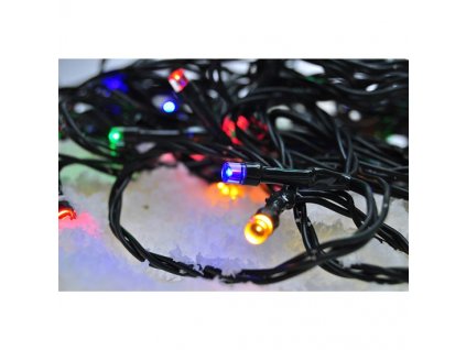 Solight LED venkovní vánoční řetěz, 500 LED, 50m, přívod 5m, IP44, vícebarevný