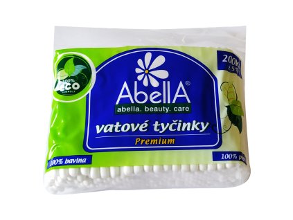 AbellA Premium ECO vatové tyčinky sáček, 100 ks