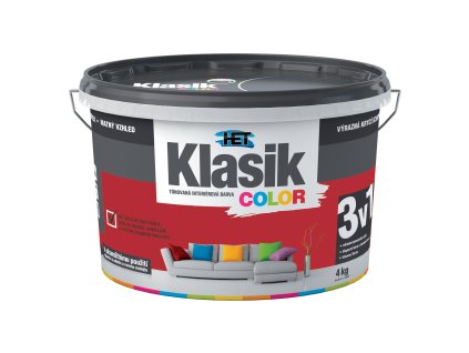 Het Klasic Color malířská barva, 0897 vínová, 4 kg