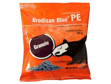 678163 brodisan blue granule k hubeni hlodavcu sacek 150g
